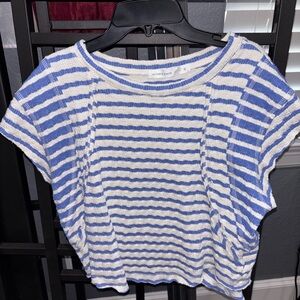 Altar'd State Blue and White Striped Sweater